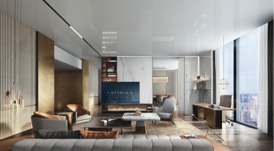 现代客餐厅3D模型下载